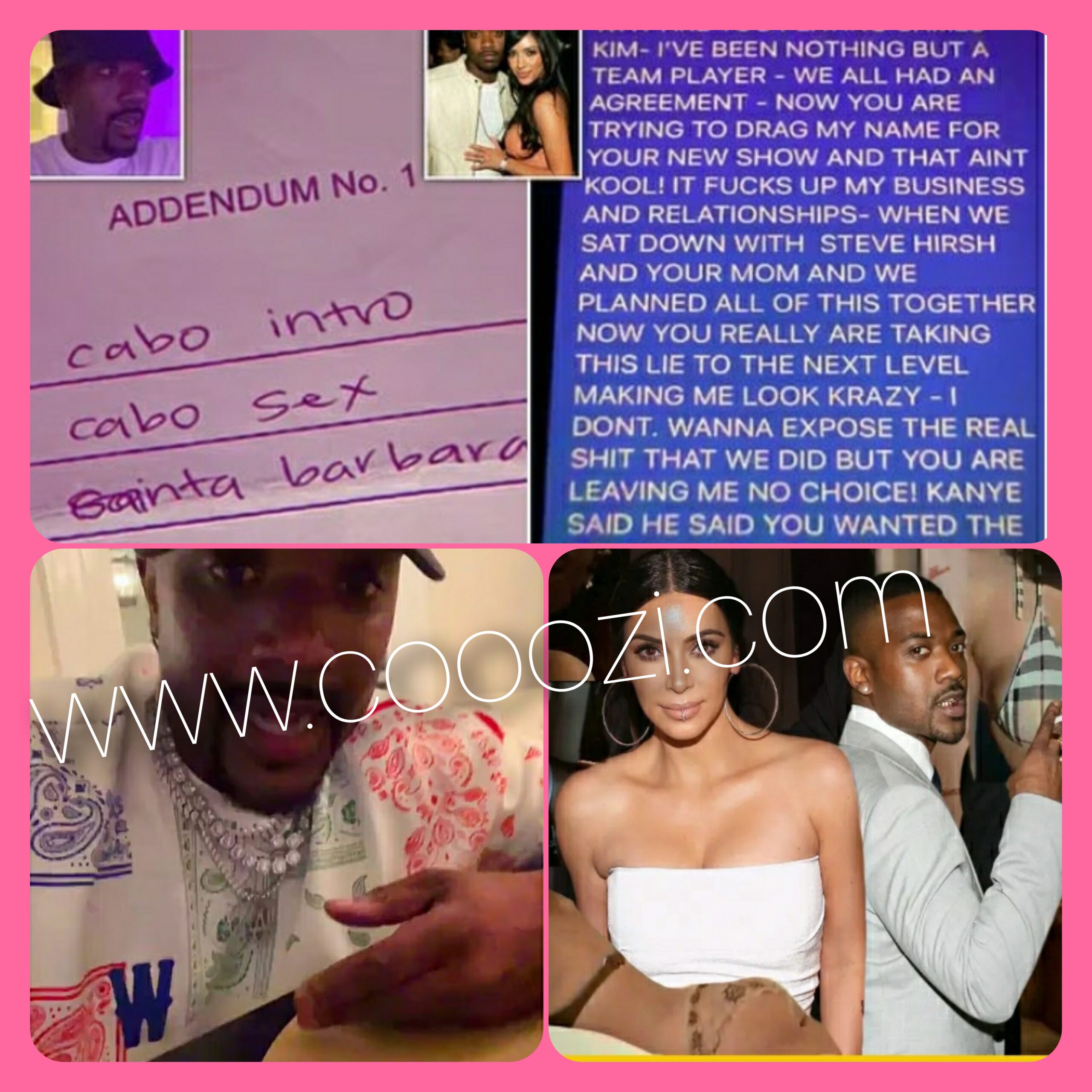 Ray J reveals his and Kim Kardashian’s s3x t@pe contract